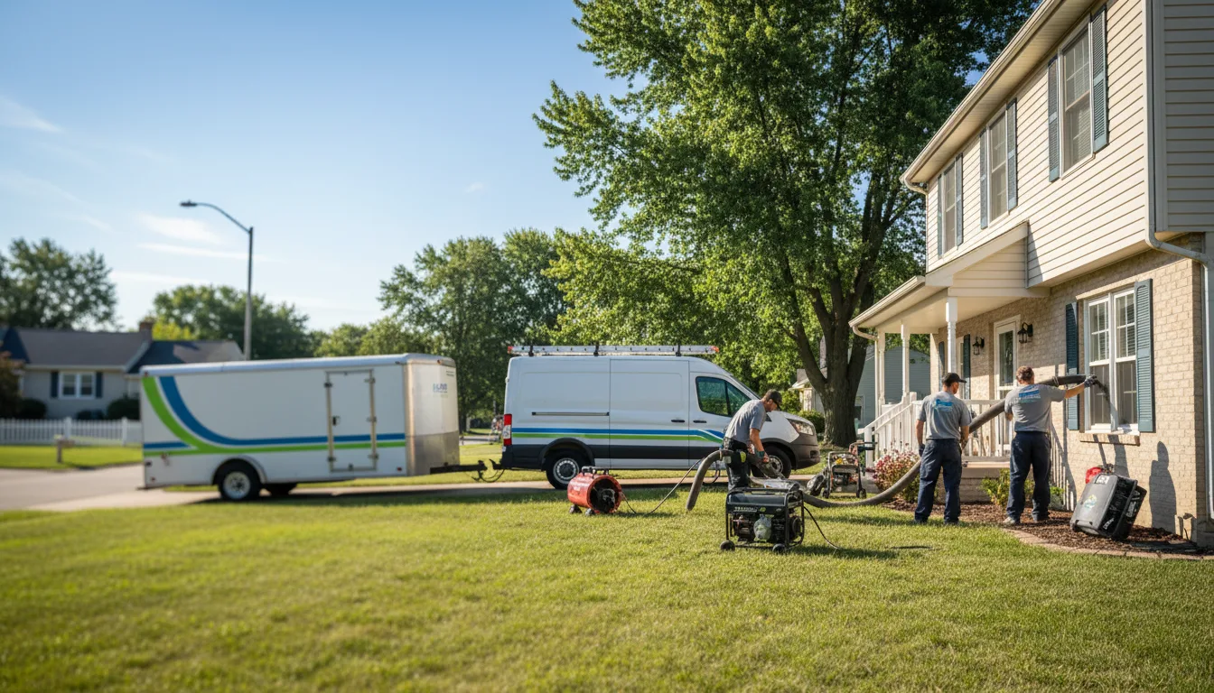 Flooded Basement Restoration And Cleanup With Repair in Harmony, MN near me